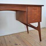 Danish mid-century teak desk, 1950
