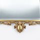 Solid copper 20th Century French Louis XV style beveled wall mirror