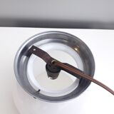 Former bistro ceiling lamp - Half-spherical globe in white opaline - 1950