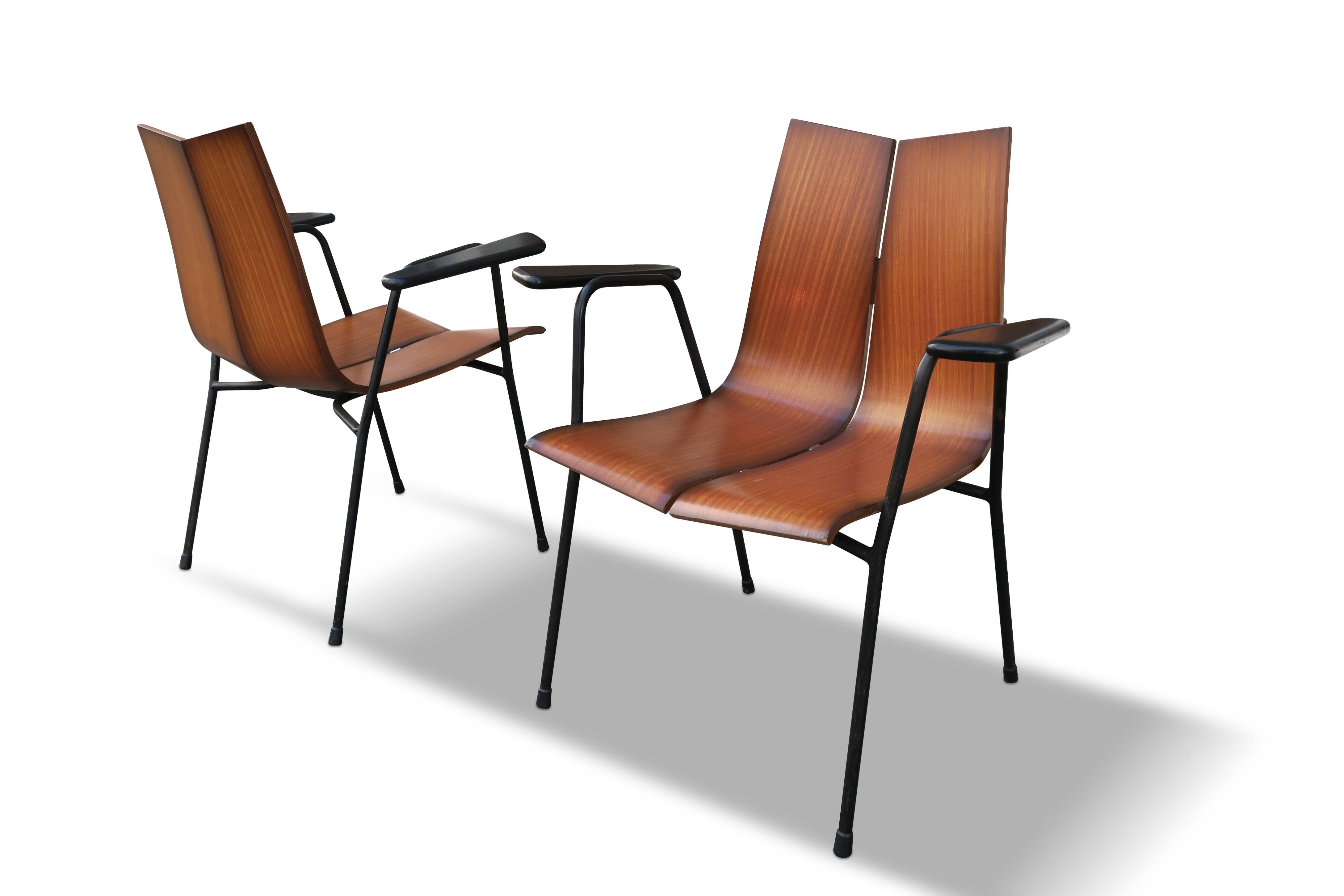 Pair of “GA” armchairs by Hans Bellmann – Horgone edition