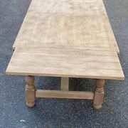Renovated 19th-century oak extendable farmhouse dining table 160-240cm