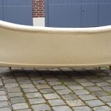 Sofa chaise sculptural Arc asymmetrical Swedish 50s/60s