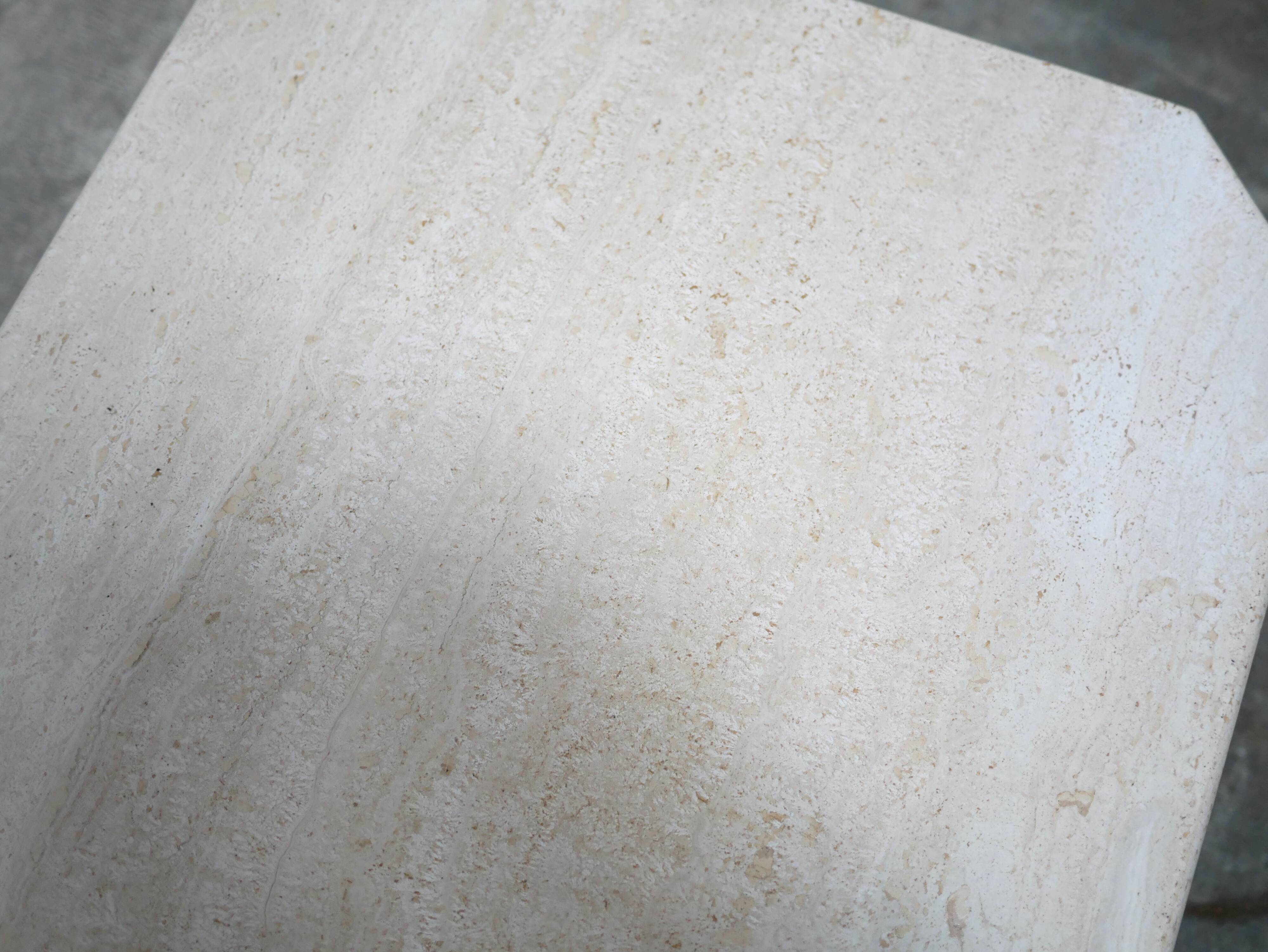 Vintage travertine coffee table