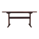 Table en acajou, design danois, années 1990, fabricant : Skovby