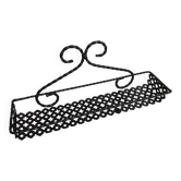 Spice rack in black openwork metal