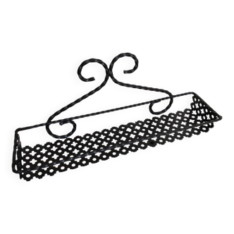 Spice rack in black openwork metal