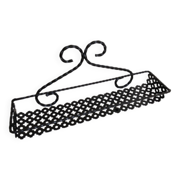 Spice rack in black openwork metal