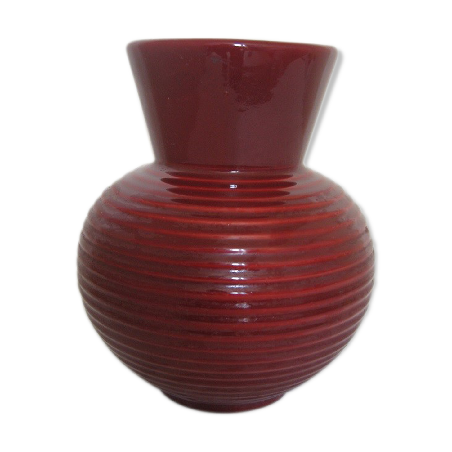 Burgundy vase