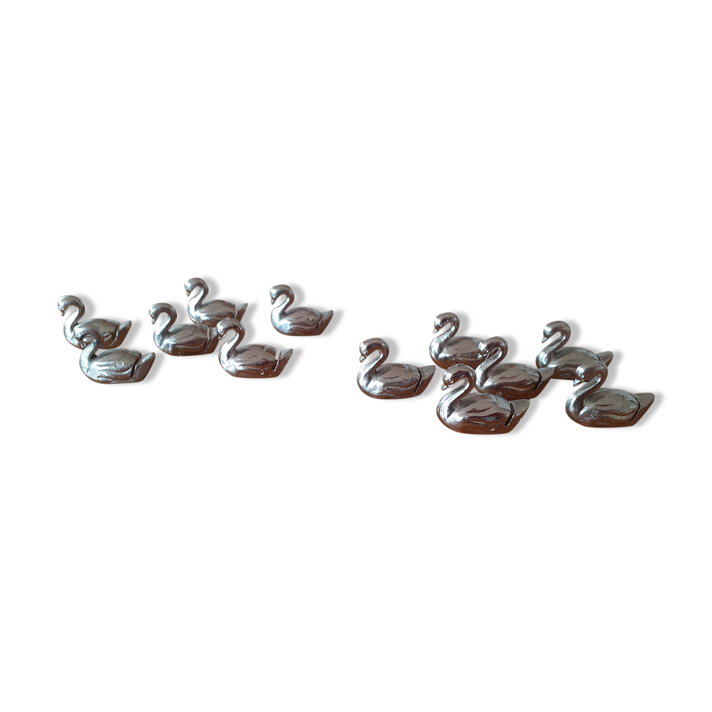 Lot de 12 cygnes marque-places porte-noms