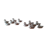 Lot de 12 cygnes marque-places porte-noms