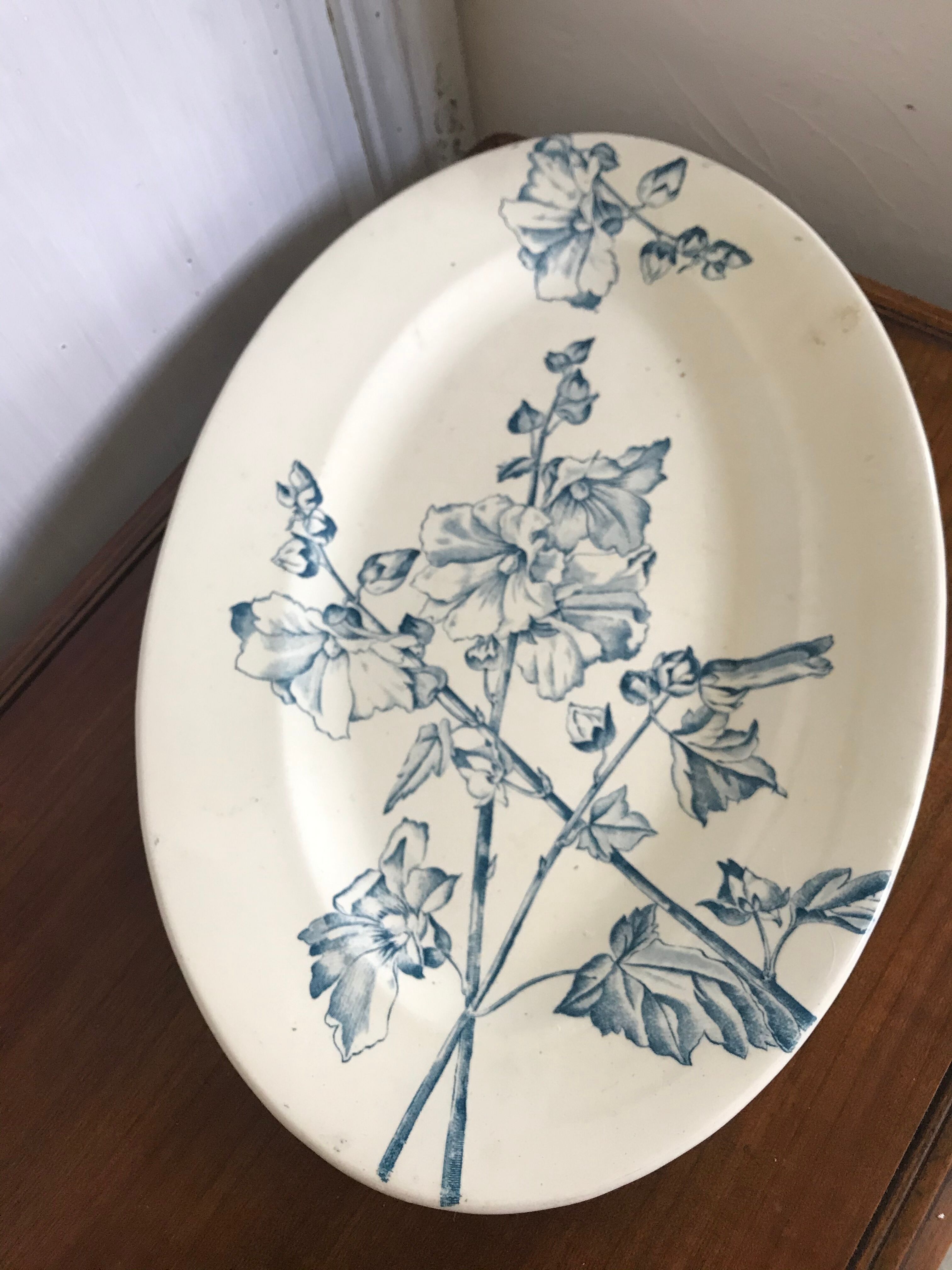 Iron earth oval dish