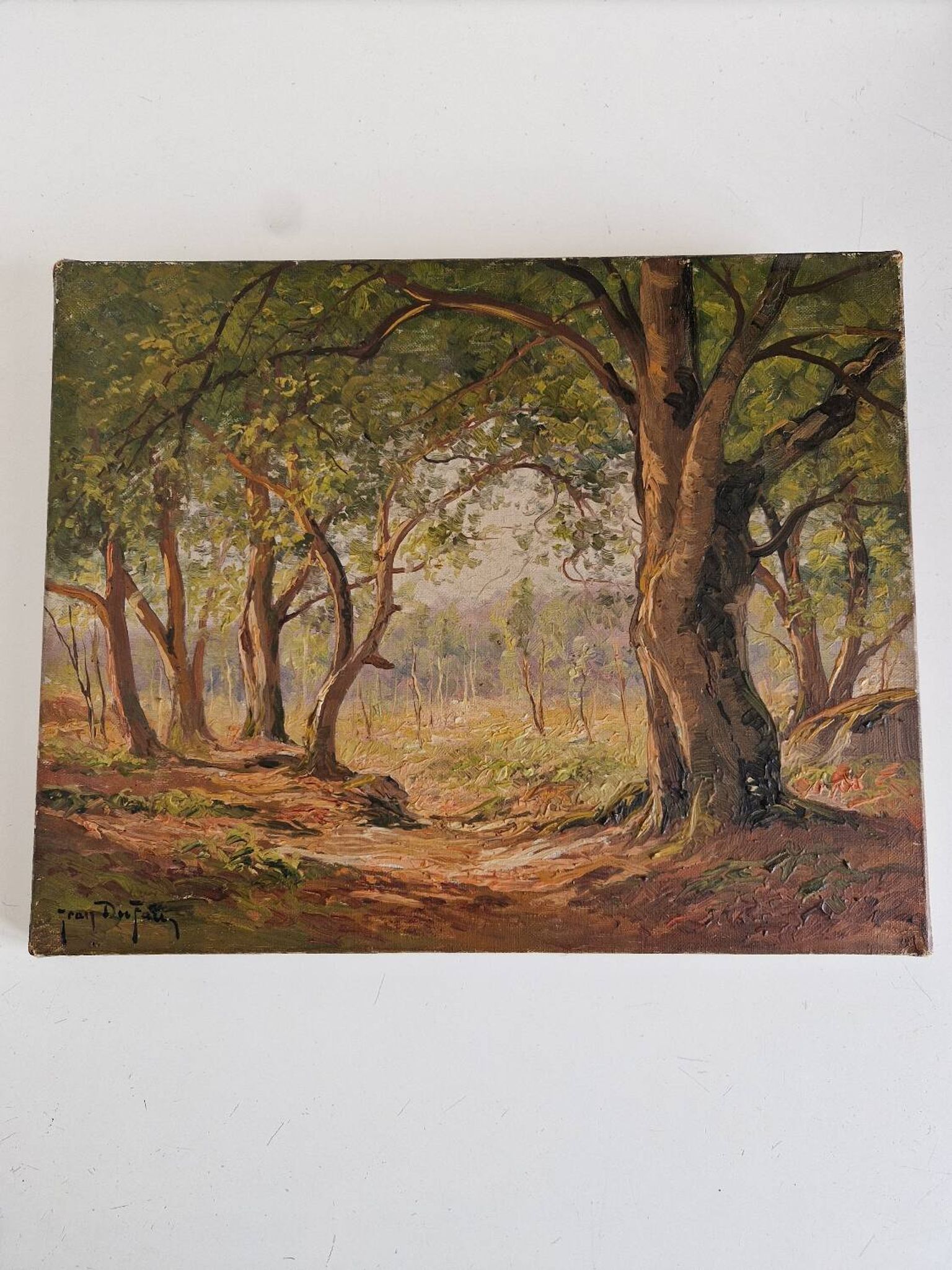 Old 19th century painting signed Jean Dufau
