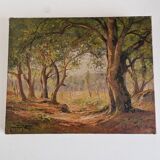 Tableau signé Jean Dufau, XIXème s.