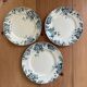 Series of 3 old flat plates “Terre de Fer”