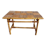 Split bamboo coffee table, 1960s