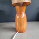 Table lamp with wooden base - dried flowers shade - Ref 1004
