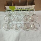set of 12 Luminarc tasting glasses in their original box capacity: 10cl height 8cm