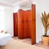 Large vintage wooden drum screen