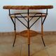 Table low table vintage rattan