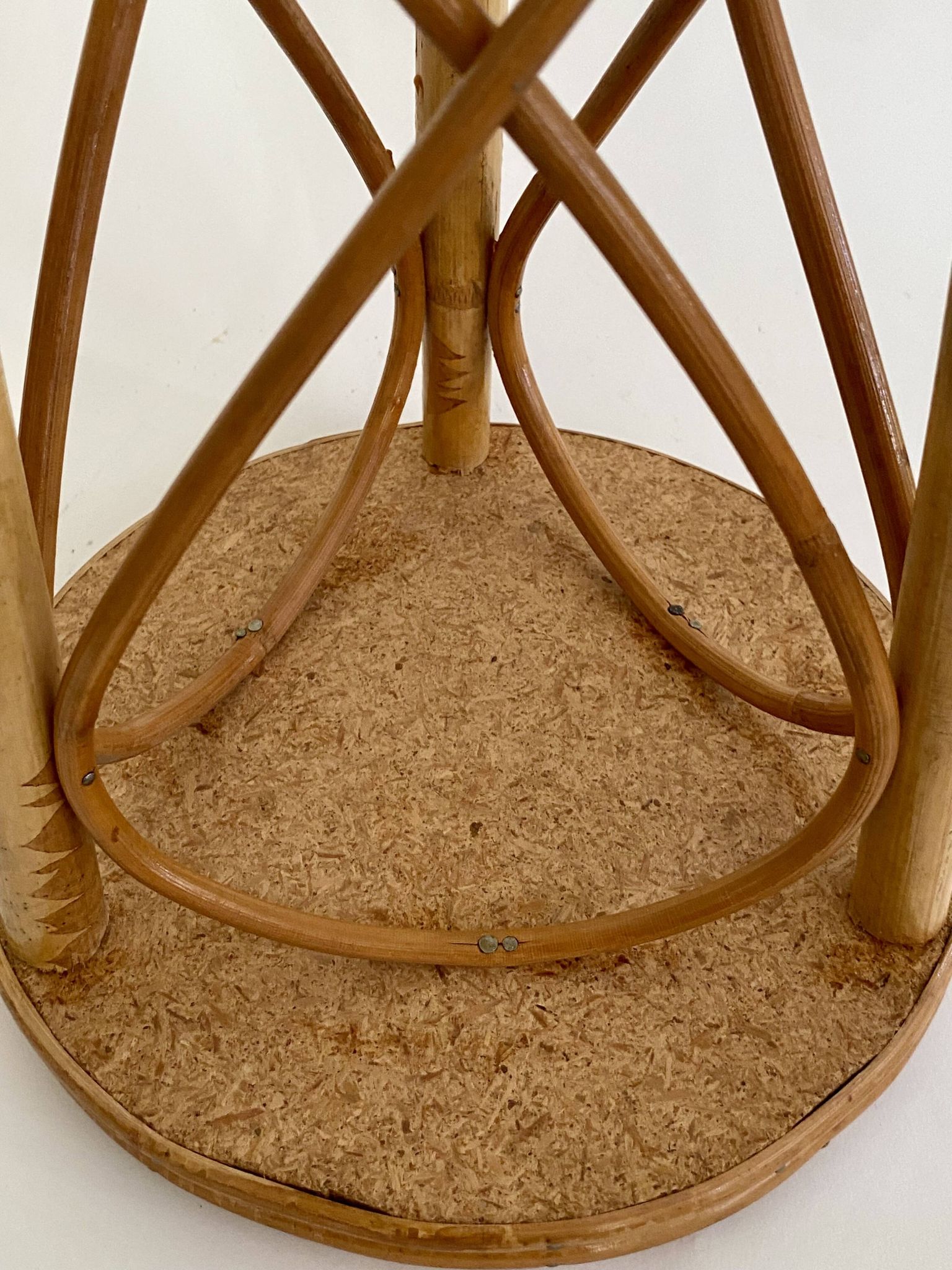 Rattan side table, 1960s