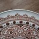 Old 26cm dish in Terre de Fer earthenware from Longwy, Henri II model