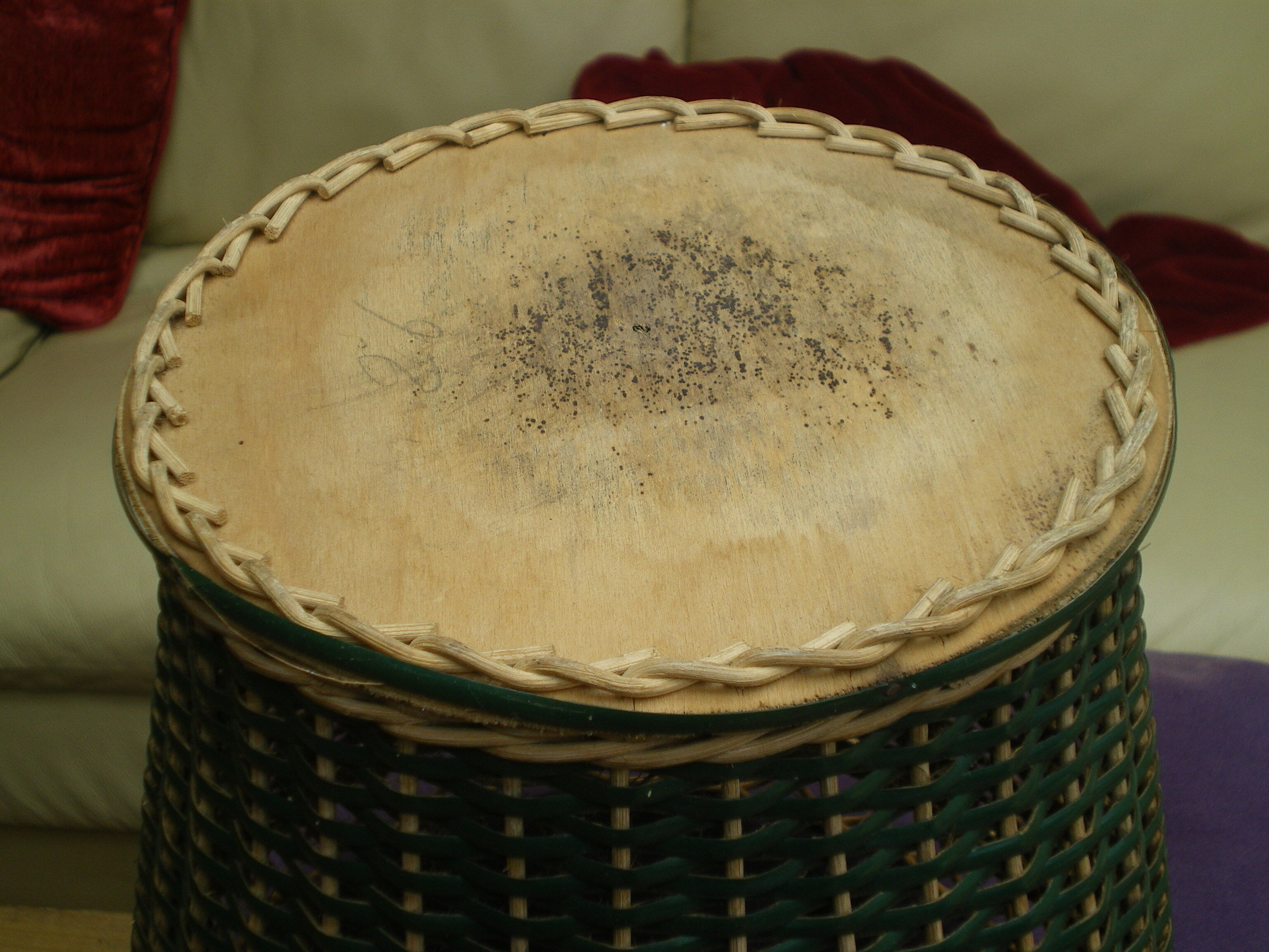 Corbeille à papier osier