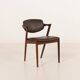 Kai Kristiansen rosewood chair  #42 in aniline leather, 1960s