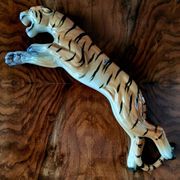 Tigre en céramique de Cortendorf, Julius Griesbach S., Allemagne 1960