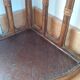 Rattan corner wall shelf