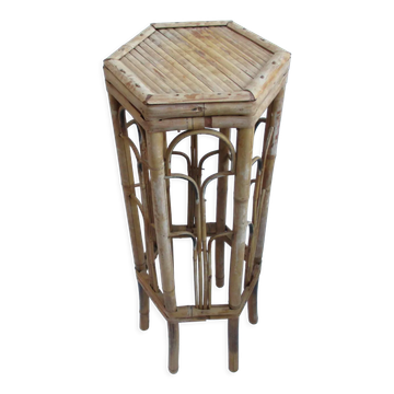 Vintage bamboo stool