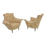 Pair of Manta Mid-Century Modern Italian Armchairs, 1950s