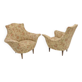 Pair of Manta Mid-Century Modern Italian Armchairs, 1950s