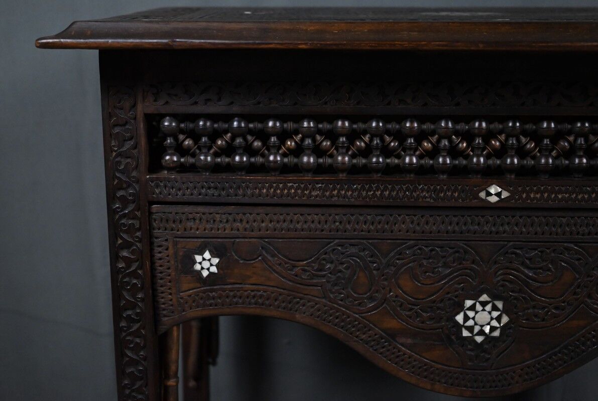 Syrian walnut table – late 19th century