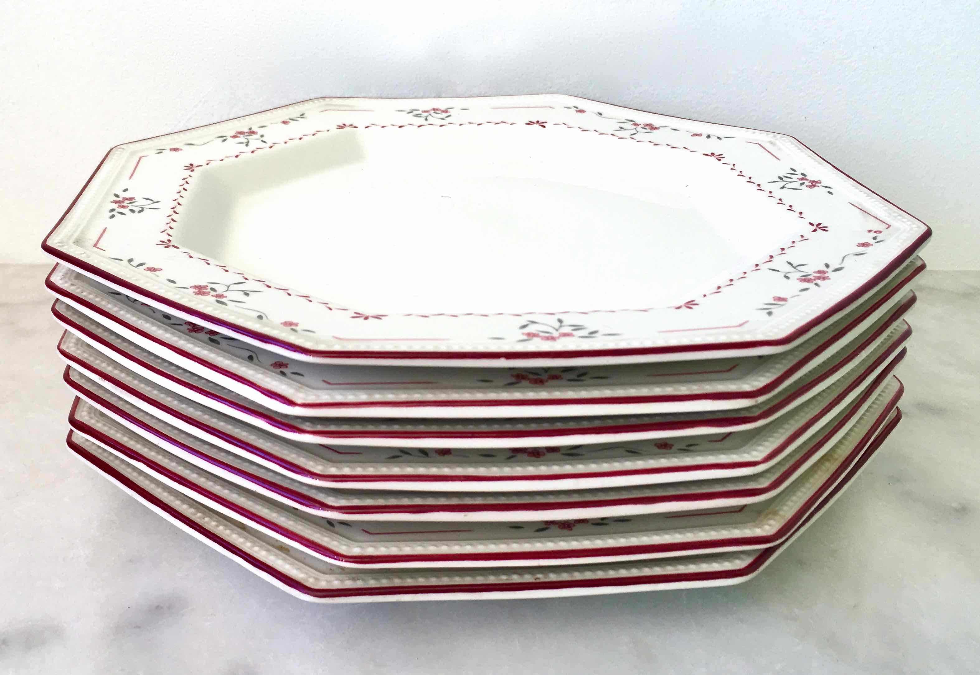 Lot de 6 assiettes anglaises Johnson Brothers
