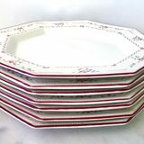Lot de 6 assiettes anglaises Johnson Brothers