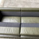2-seater sofa and 2 armchairs set Pfister for Knoll khaki leather