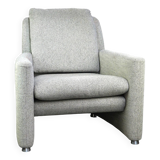 Fauteuil design Leolux modèle Fidamigo dans un beau tissu gris épais