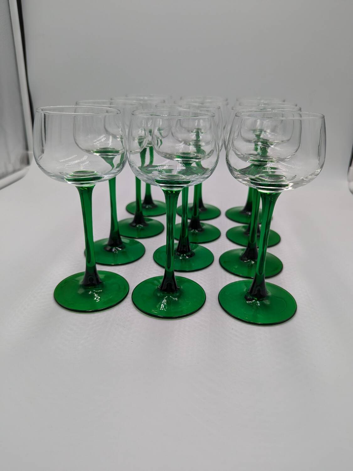 12 Alsace glass wine glasses