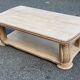 Art Deco coffee table in renovated solid oak wood