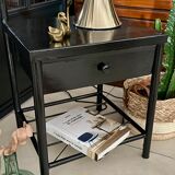 Vintage boarding school bedside table