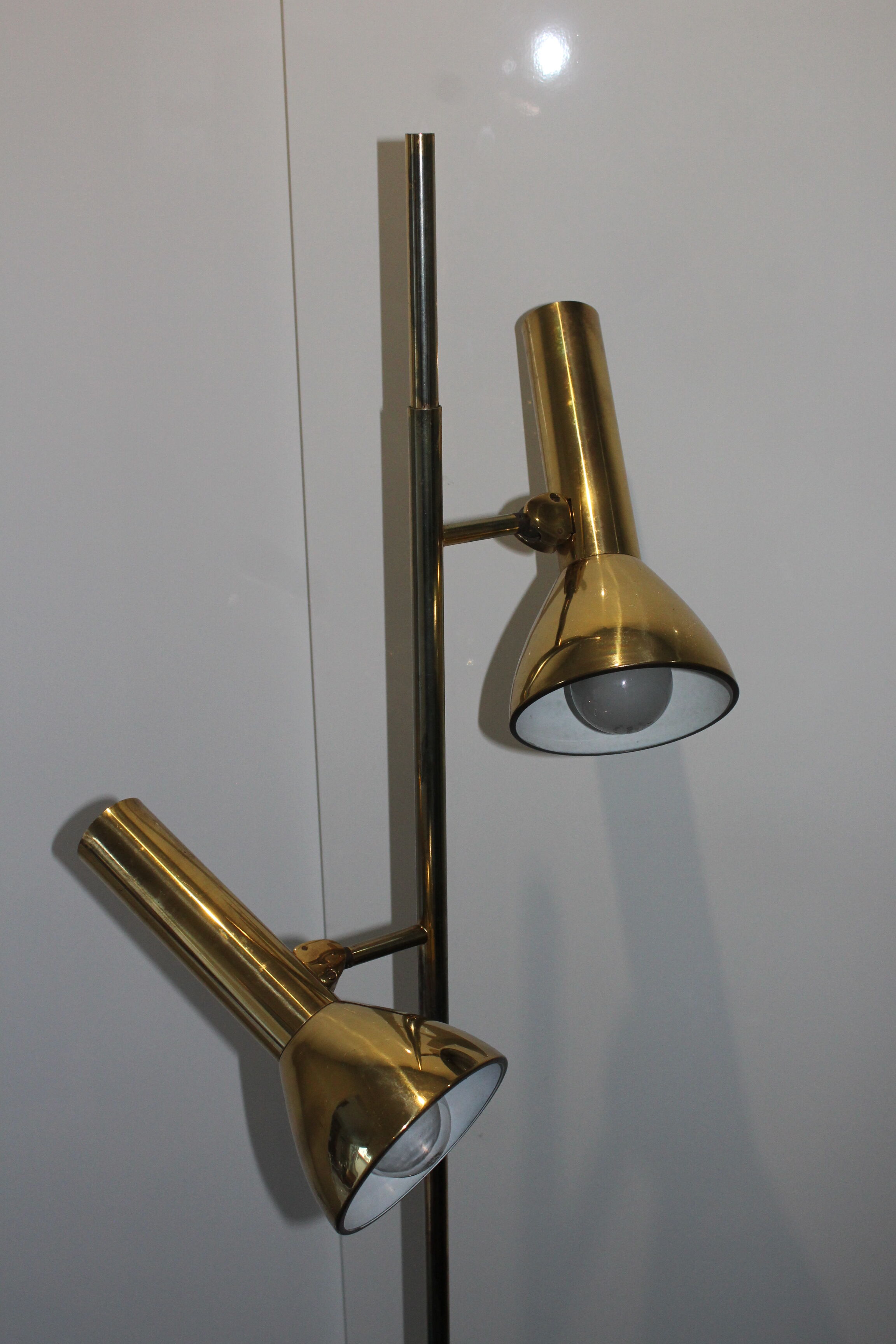 Vintage brass floor lamp italian design