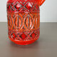 Vase en poterie de lave grasse super coloré par Bay Ceramics, Allemagne, années 1970