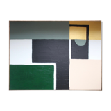 Large abstract acrylic painting for living room 116x97cm