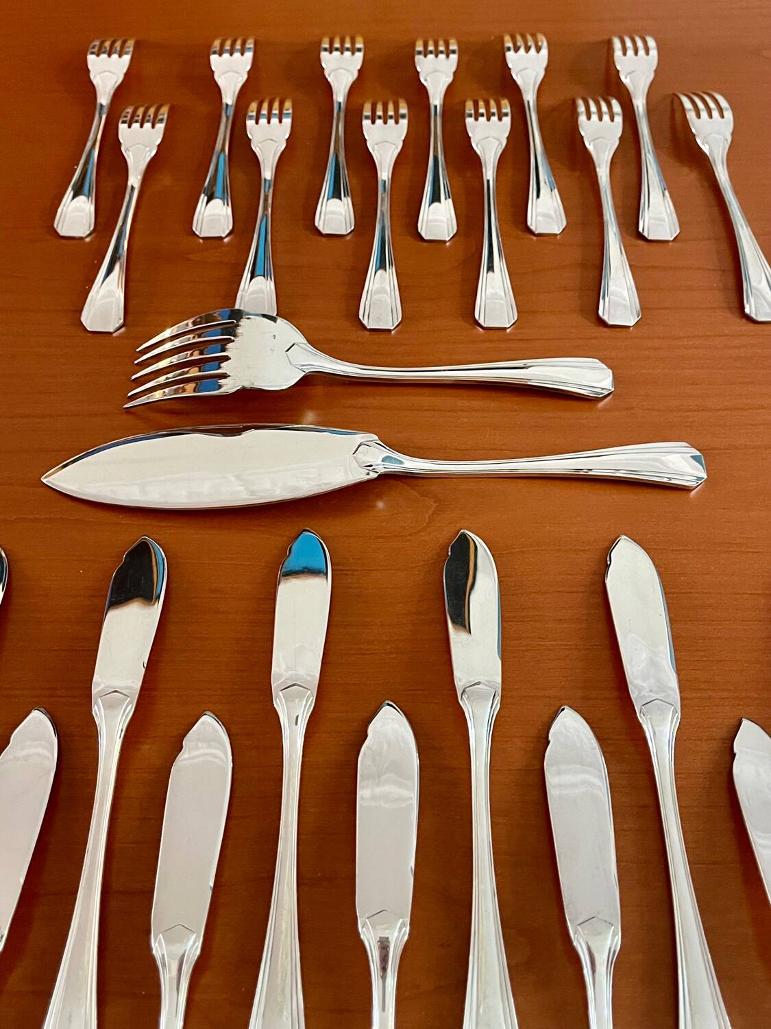 Christofle boréal fish service 26 pieces