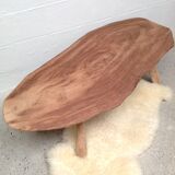 Tree trunk coffee table 1970