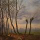 Antique French Painting Landscape From 19th Century