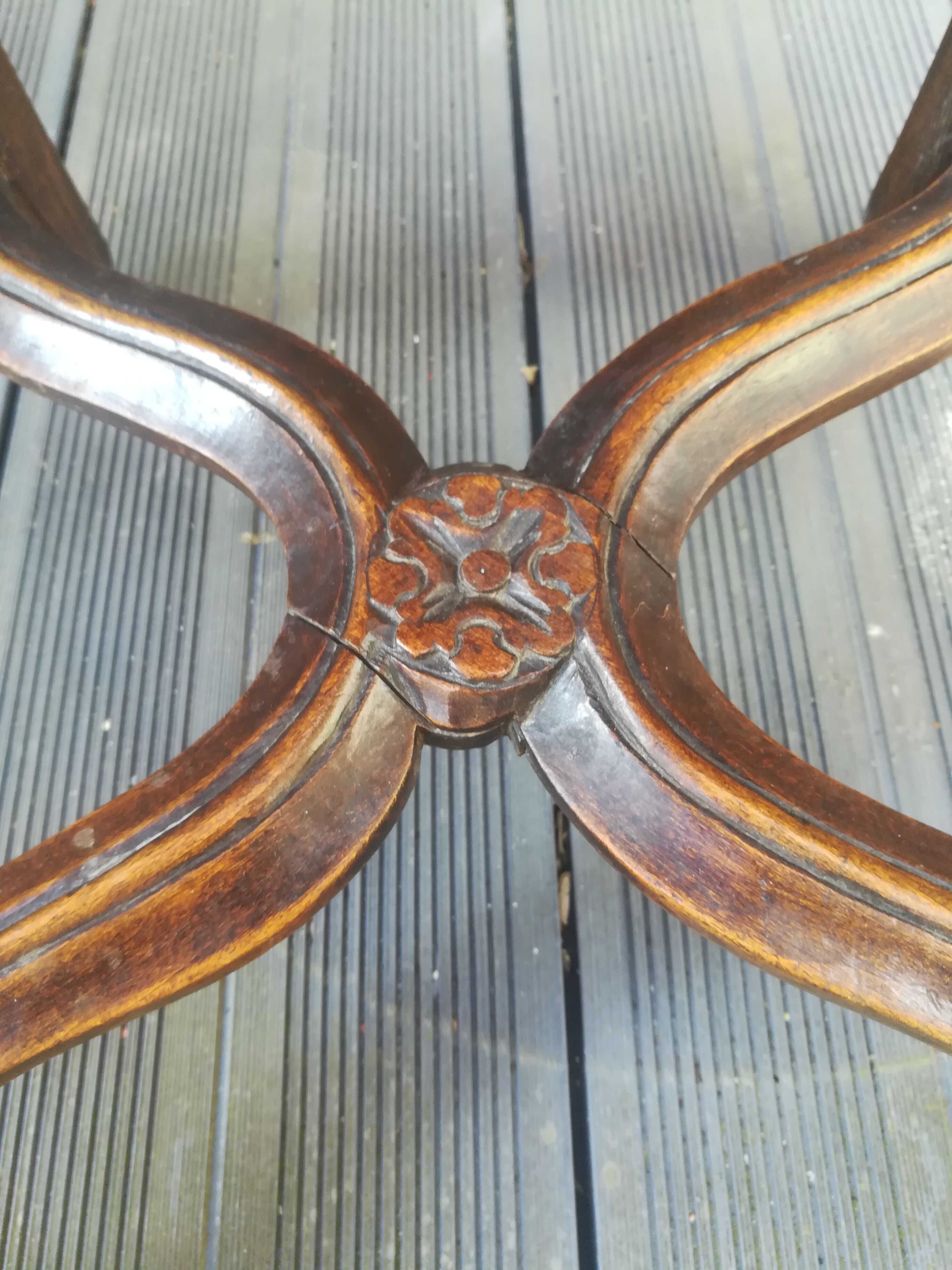 Louis XV style cane chair in beech