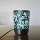 Lamp creations "LUC VALLAURIS" in black and blue fat lava ceramic, 1950.