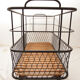 Industrial metal baker's bread cart