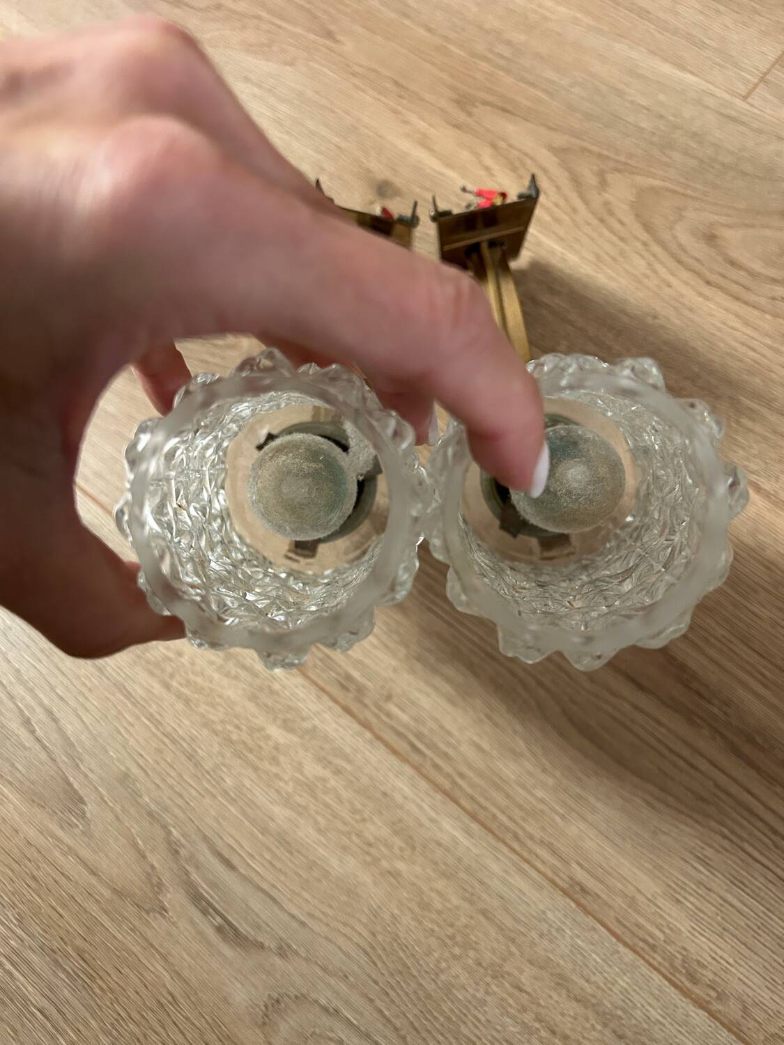 Pair of 50's 60's wall lights